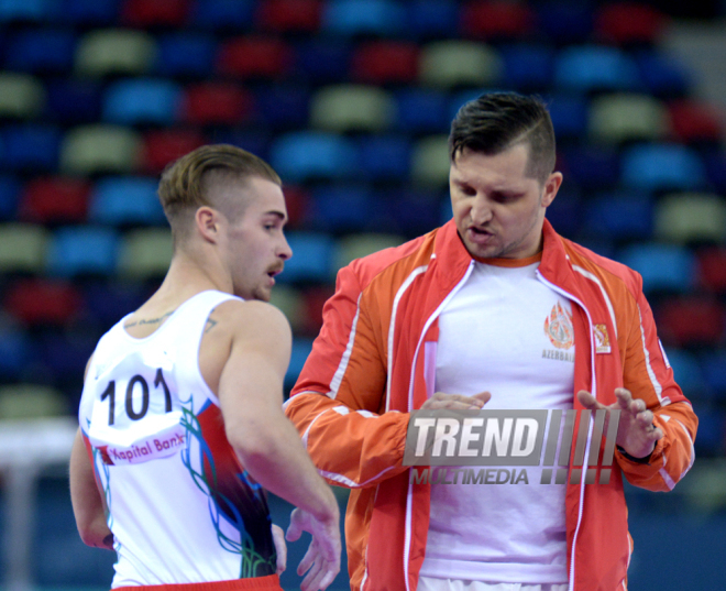 Bakıda idman gimnastikası üzrə Dünya Kuboku yarışlarının ikinci günü start götürüb. Azərbaycan, 20 fevral, 2016